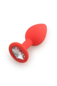 Plug rouge bijou cristal Medium CHERRY