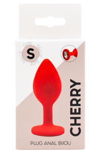 Plug rouge bijou cristal Small CHERRY