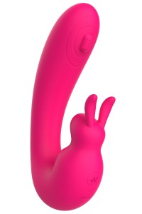 Vibromasseur 2 en 1 G-spot et C-spot USB Kala rose