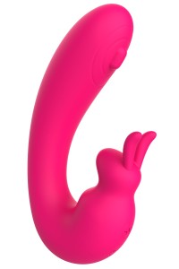Vibromasseur 2 en 1 G-spot et C-spot USB Kala rose