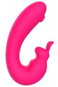 Vibromasseur 2 en 1 G-spot et C-spot USB Kala rose
