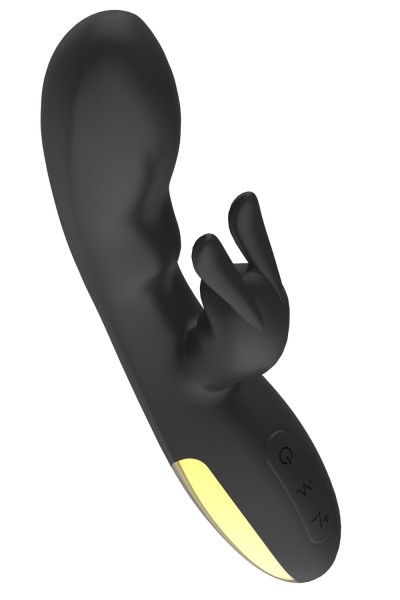 Vibromasseur rabbit noir Luxe très puissant, USB
