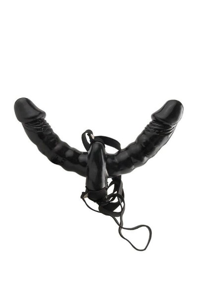 Imbracature per doppia penetrazione Vibrating Double Delight Strap on