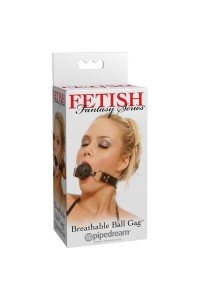 Morso con pallina traspirabile nera Breathable Ball Gag