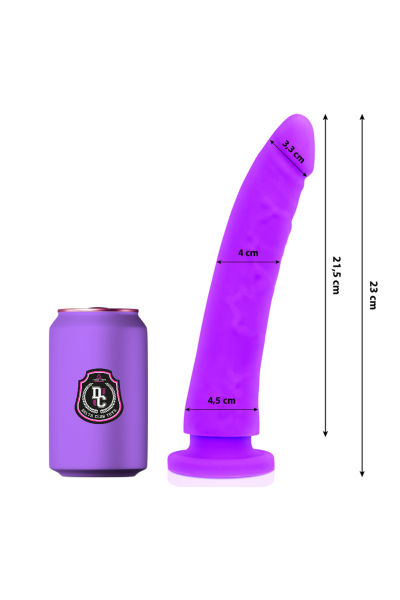 Dildo realistico in silicone viola 23 cm