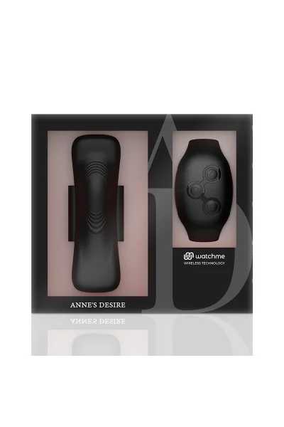 Slip vibrante  Con Tecnologia Watchme Anne's Desire Nero