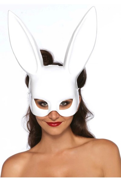 Maschera da coniglio bianca