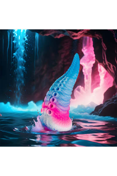 Dildo tentacolo azzurro Phorcys taglia piccola