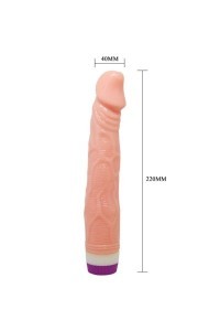 VIBRADOR REAL�STICO NATURAL 22 CM