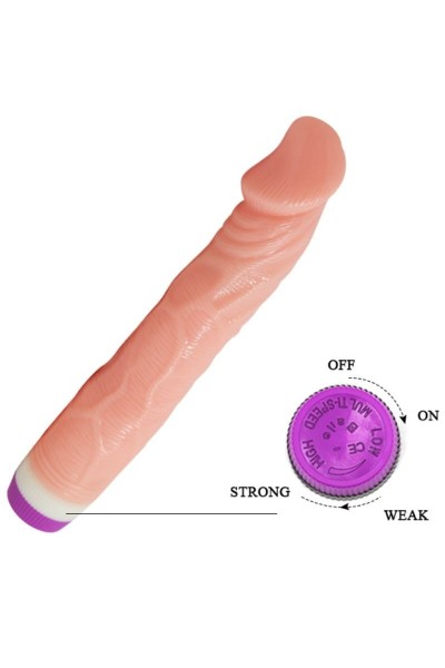 VIBRADOR REAL�STICO NATURAL 22 CM