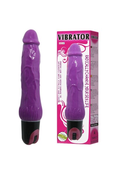 Vibratore realistico ricaricabile viola