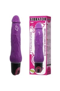 Vibratore realistico ricaricabile viola