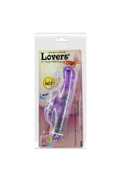 Vibratore rabbit Lovers viola 18 cm