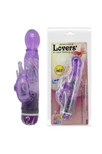 Vibratore rabbit Lovers viola 18 cm