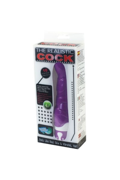 Vibratore punto G The Realistic Cock viola 22,5 Cm