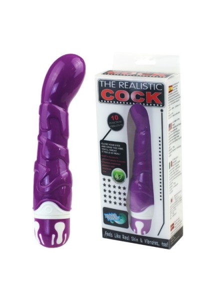 Vibratore punto G The Realistic Cock viola 22,5 Cm