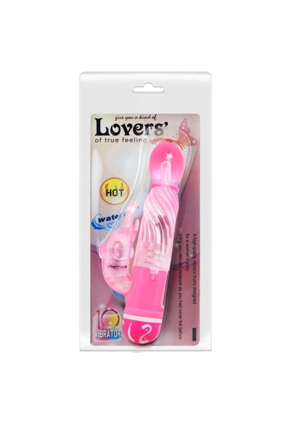 Vibratore rabbit Lovers rosa 18 cm