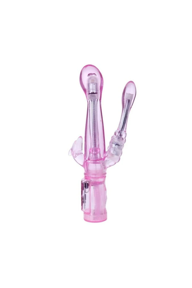 VIBRADOR FLEXIBLE CON ESTIMULADOR ANAL