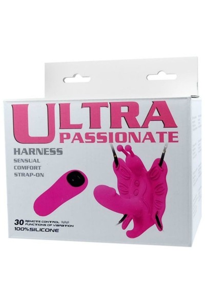 Stimolatore vaginale clitorideo a forma di farfalla Ultra Passionate