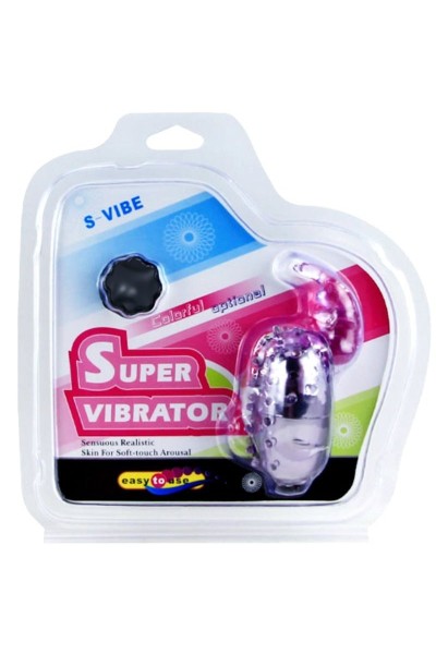 Uovo vibrante con stimolatore Colorful