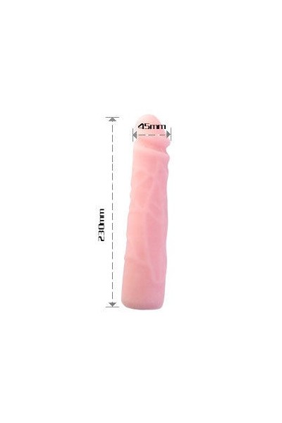 DILDO SILICONA TACTO PIEL REALISTICO 23 CM