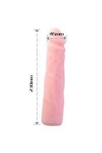 DILDO SILICONA TACTO PIEL REALISTICO 23 CM