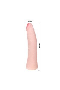 DILDO SILICONA TACTO PIEL  REALISTICO 19CM