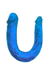 Dildo doppio blu 30,5 cm