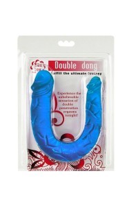 Dildo doppio blu 30,5 cm