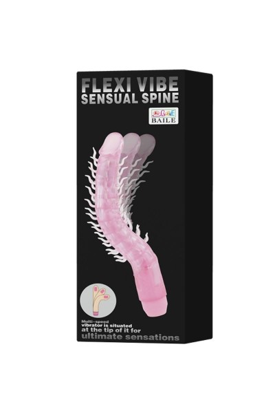 Vibratore Flexi Vibe Sensual Spine rosa 23,5 cm