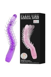 Vibratore Flexi Vibe Sensual Spine viola 23,5 cm