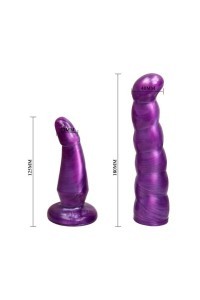 Strap on con dildo punto G 17 cm e plug anale Ultra Female Harness