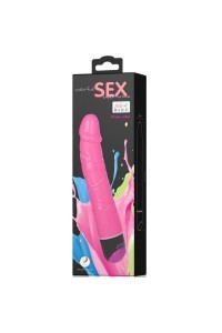 COLORFUL SEX VIBRADOR REALISTICO ROSA 23 CM