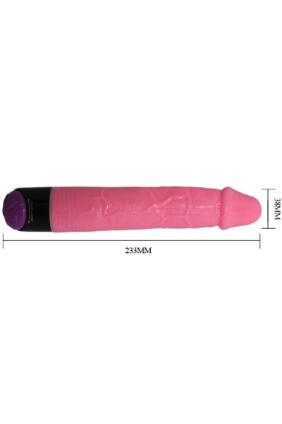 COLORFUL SEX VIBRADOR REALISTICO ROSA 23 CM