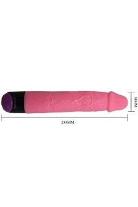 COLORFUL SEX VIBRADOR REALISTICO ROSA 23 CM