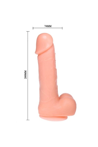 Vibratore realistico rotante 20 cm