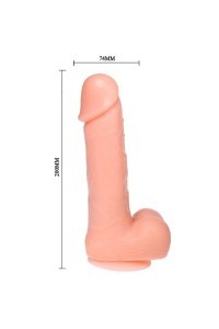 Vibratore realistico rotante 20 cm