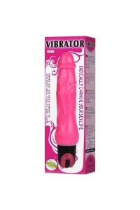 Vibratore realistico multi velocità rosa 24 cm