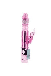 Vibratore rabbit rotante e con sistema su e giù Throbbing Bunny 24,5 cm