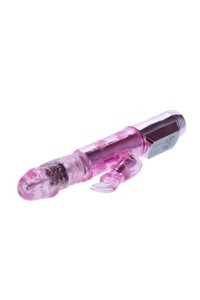 Vibratore rabbit rotante e con sistema su e giù Throbbing Bunny 24,5 cm