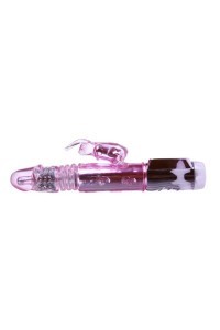 Vibratore rabbit rotante e con sistema su e giù Throbbing Bunny 24,5 cm