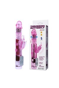 Vibratore rabbit Throbbing Butterfly