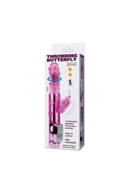 Vibratore rabbit Throbbing Butterfly