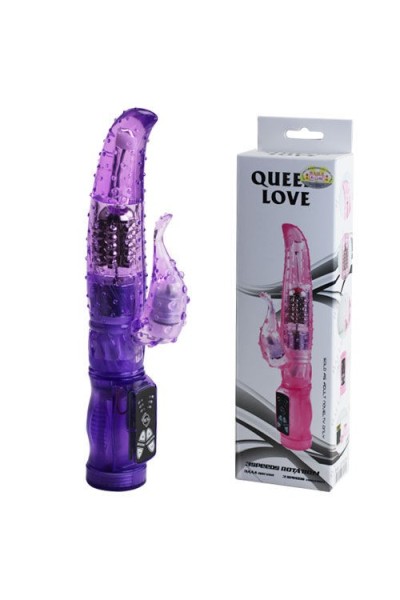 Vibratore rabbit Queen Love viola