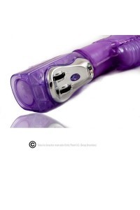 Vibratore rabbit rotante con spinta Tenderly Lover viola