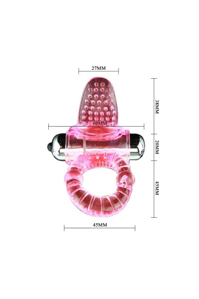 SWEET ABS 10 RITMOS RING ANILLO PENE VIBRADOR ROSA