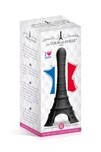 Vibratore a forma di torre Eiffel nero