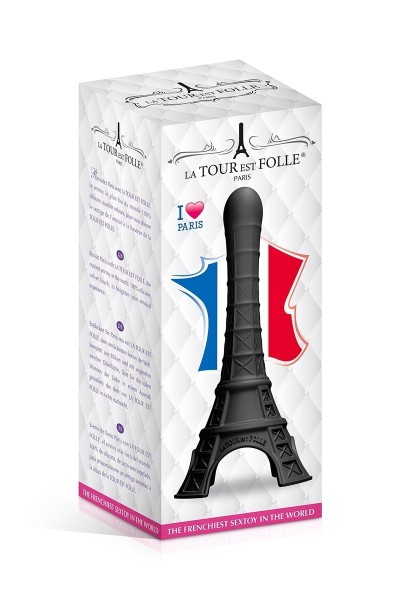 Dildo a forma di torre Eiffel nero