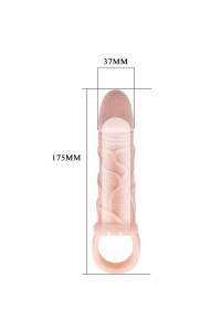 Guaina fallica con cinturino per testicoli 13,5 cm Brayden