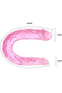 Dildo doppio rosa 30,5 cm